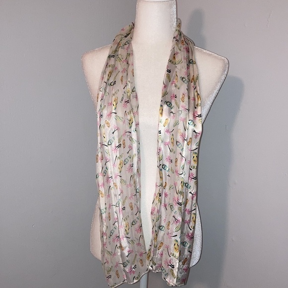 Vacation Theme - Flip-Flops & Palm Trees Fashion Scarf - Picture 4 of 7